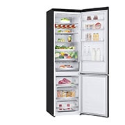 LG 384L Tall Fridge Freezer Matte Black Total No Frost, GBB72MCVBN