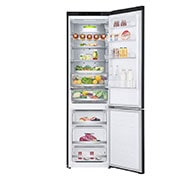 LG 384L Tall Fridge Freezer Matte Black Total No Frost, GBB72MCVBN