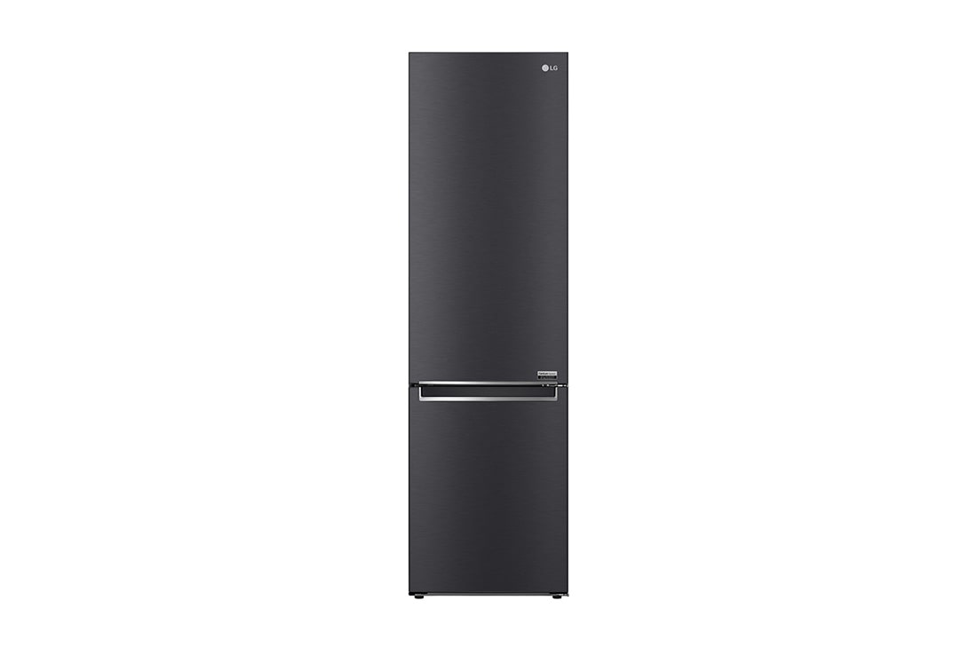 LG 384L Tall Fridge Freezer Matte Black Total No Frost, GBB92MCBAP