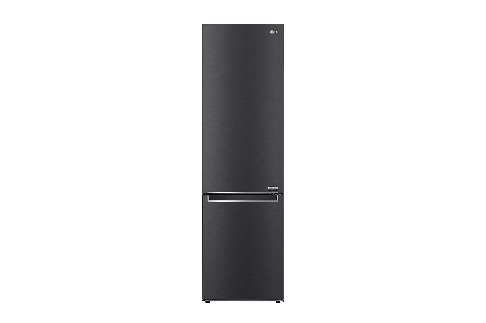 Front view of 384L Tall Fridge Freezer Matte Black Total No Frost(GBB92MCBAP)