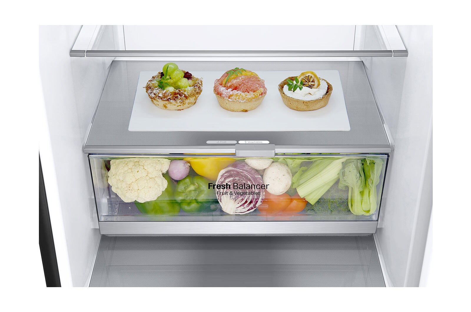 LG 384L Tall Fridge Freezer Matte Black Total No Frost, GBB92MCBAP