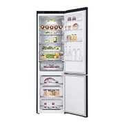 LG 384L Tall Fridge Freezer Matte Black Total No Frost, GBB92MCBAP
