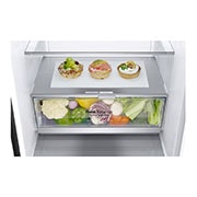 LG 384L Tall Fridge Freezer Matte Black Total No Frost, GBB92MCBAP