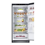 LG 384L Tall Fridge Freezer Matte Black Total No Frost, GBB92MCBAP