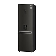 LG 340L Fridge Freezer Water Dispenser, Black Steel, GBF61BLHEN