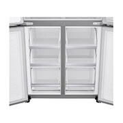 LG 506L Multi Door Fridge Freezer Water & Ice Dispenser, Shiny Steel, GML844PZ6F