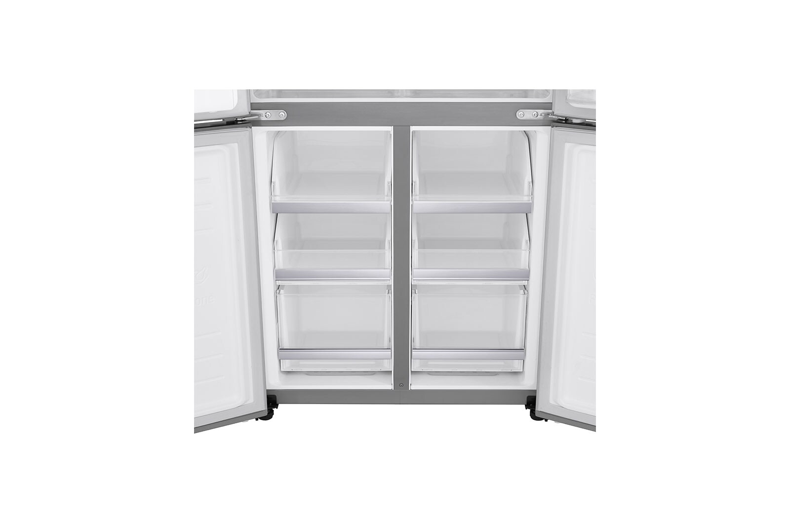 LG 506L Multi Door Fridge Freezer Water & Ice Dispenser, Shiny Steel, GML844PZ6F