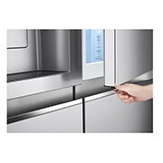 LG 635L American Style Fridge Freezer Water & Ice Dispenser, Stainless Steel, GSJV90BSAE