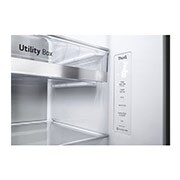 LG 635L American Style Fridge Freezer Water & Ice Dispenser, Stainless Steel, GSJV90BSAE