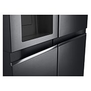 LG 635L American Style Fridge Freezer Water & Ice Dispenser, Matte Black, GSLV70MCTF