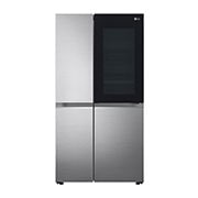 LG 655L InstaView™ American Style Fridge Freezer Shiny Steel Total No Frost, GSQV90PZAE