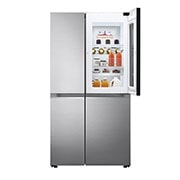 LG 655L InstaView™ American Style Fridge Freezer Shiny Steel Total No Frost, GSQV90PZAE