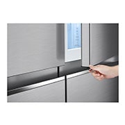LG 655L InstaView™ American Style Fridge Freezer Shiny Steel Total No Frost, GSQV90PZAE