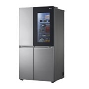 LG 655L InstaView™ American Style Fridge Freezer Shiny Steel Total No Frost, GSQV90PZAE