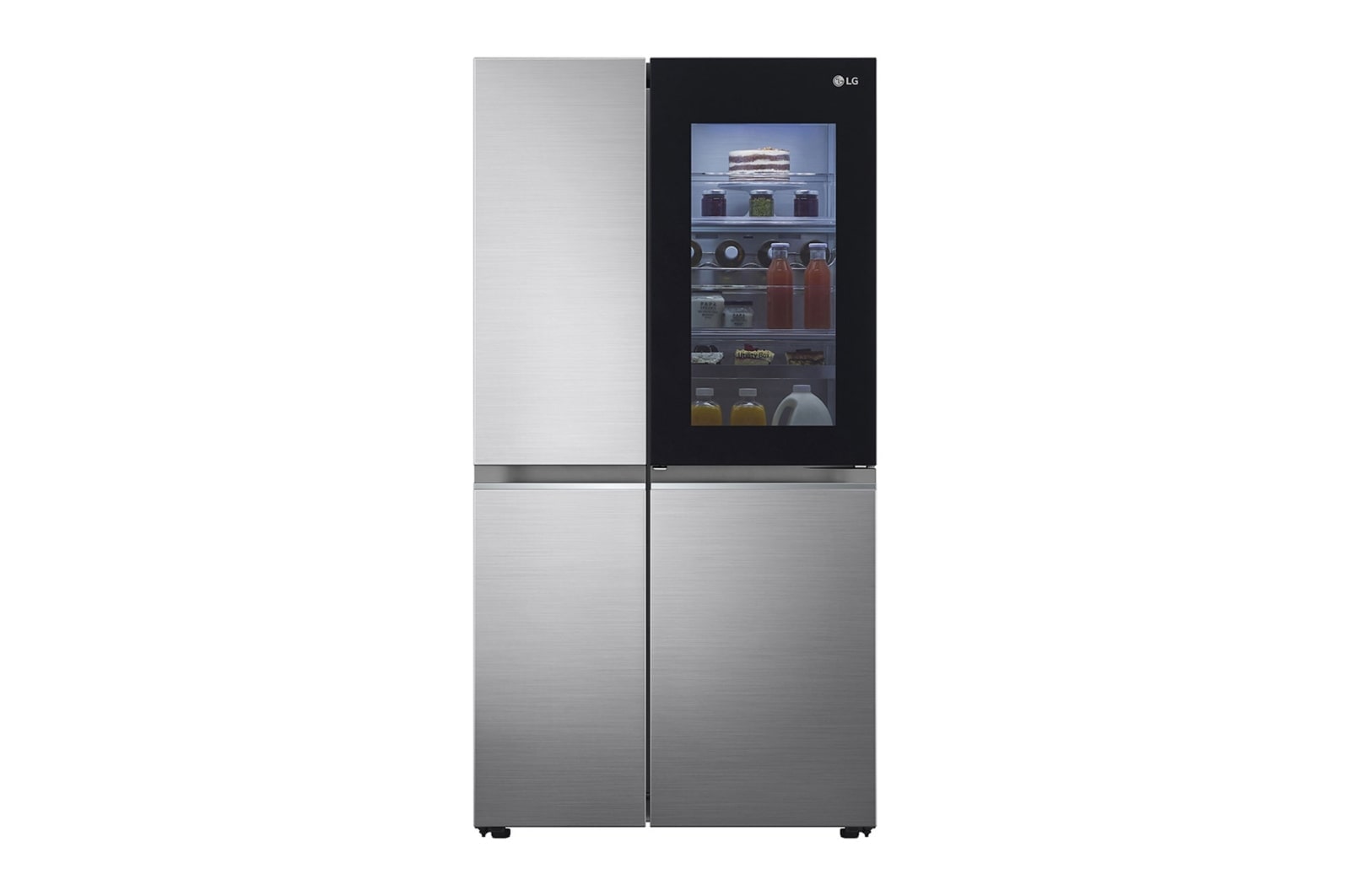 655L American Style Fridge Freezer Shiny Steel - GSQV90PZAE
