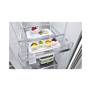 LG InstaView Door-in-Door | American Style Fridge Freezer | 635L | WiFi Connected | Stainless Steel, GSXV91BSAE