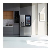 LG 635L InstaView™ American Style Fridge Freezer Stainless Steel Total No Frost, GSXV91BSAE