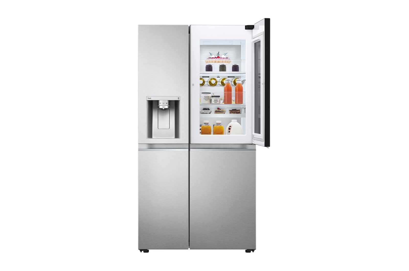 LG 635L InstaView™ American Style Fridge Freezer Stainless Steel Total No Frost, GSXV91BSAE