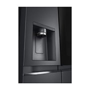 LG 635L InstaView™ American Style Fridge Freezer Matte Black Total No Frost, GSXV91MCAE