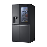 LG 635L InstaView™ American Style Fridge Freezer Matte Black Total No Frost, GSXV91MCAE