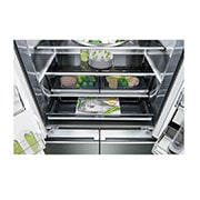 LG 643L InstaView™ Multi Door Fridge Freezer Stainless Steel Total No Frost, LSR100