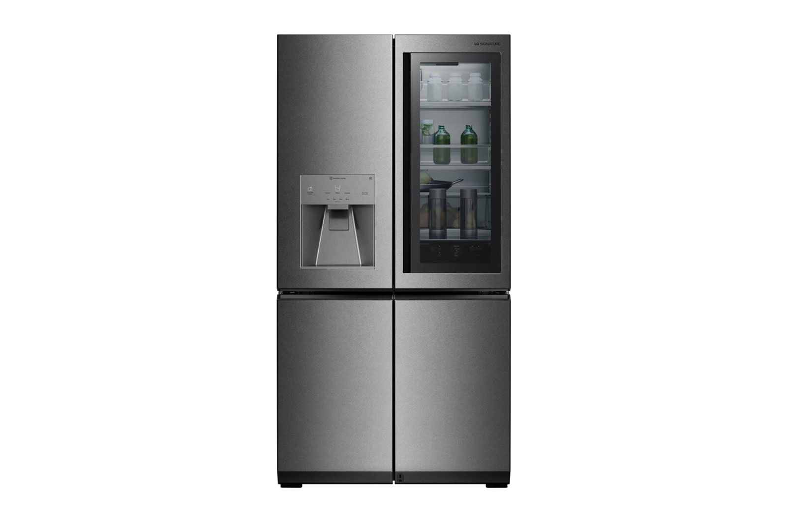 LG 643L InstaView™ Multi Door Fridge Freezer Stainless Steel Total No Frost, LSR100