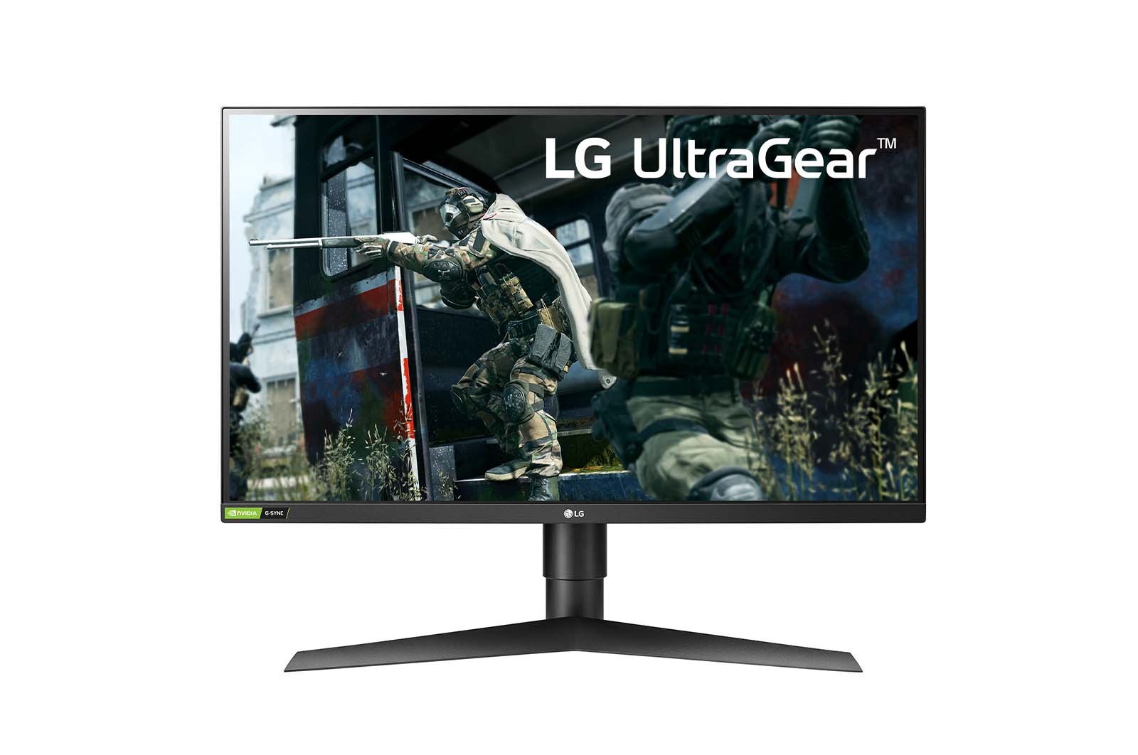 Front view of 27&#34; Class UltraGear™ QHD144Hz IPS Gaming Monitor with G-Sync® Compatible 27GL83A-B