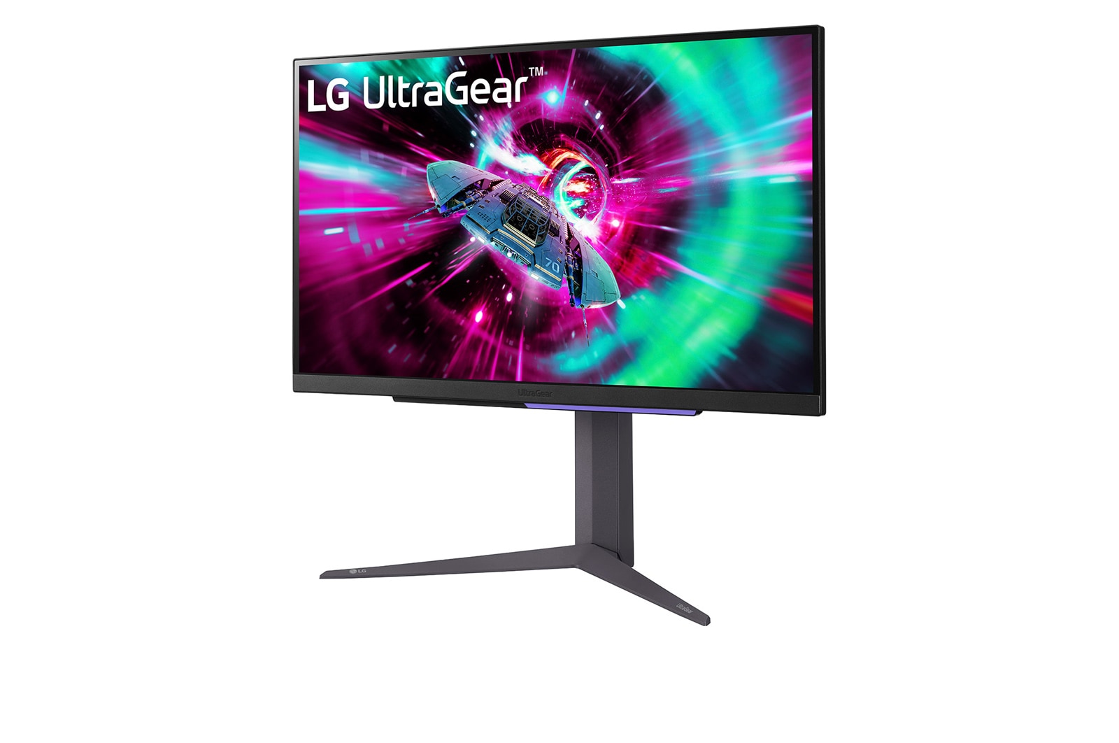 LG 27” LG UltraGear™ UHD Gaming Monitor, 144Hz Refresh Rate, 1ms (GtG) Response Time, Black, 27GR93U-B