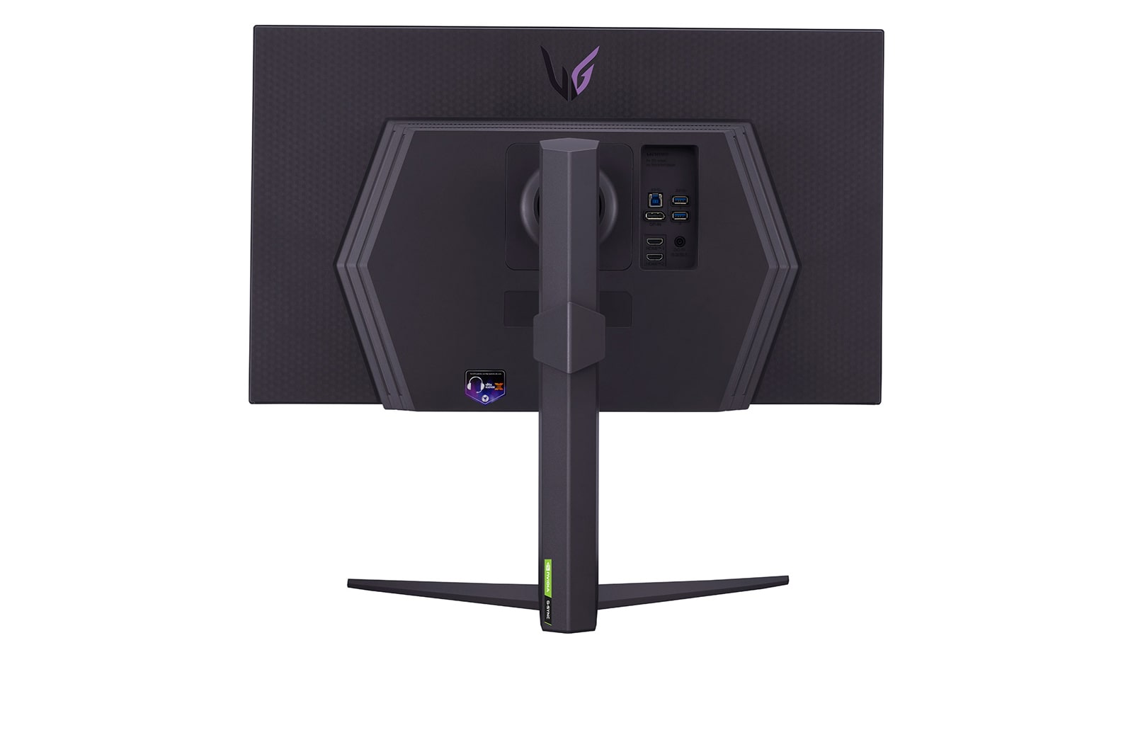 LG 27” LG UltraGear™ UHD Gaming Monitor, 144Hz Refresh Rate, 1ms (GtG) Response Time, Black, 27GR93U-B