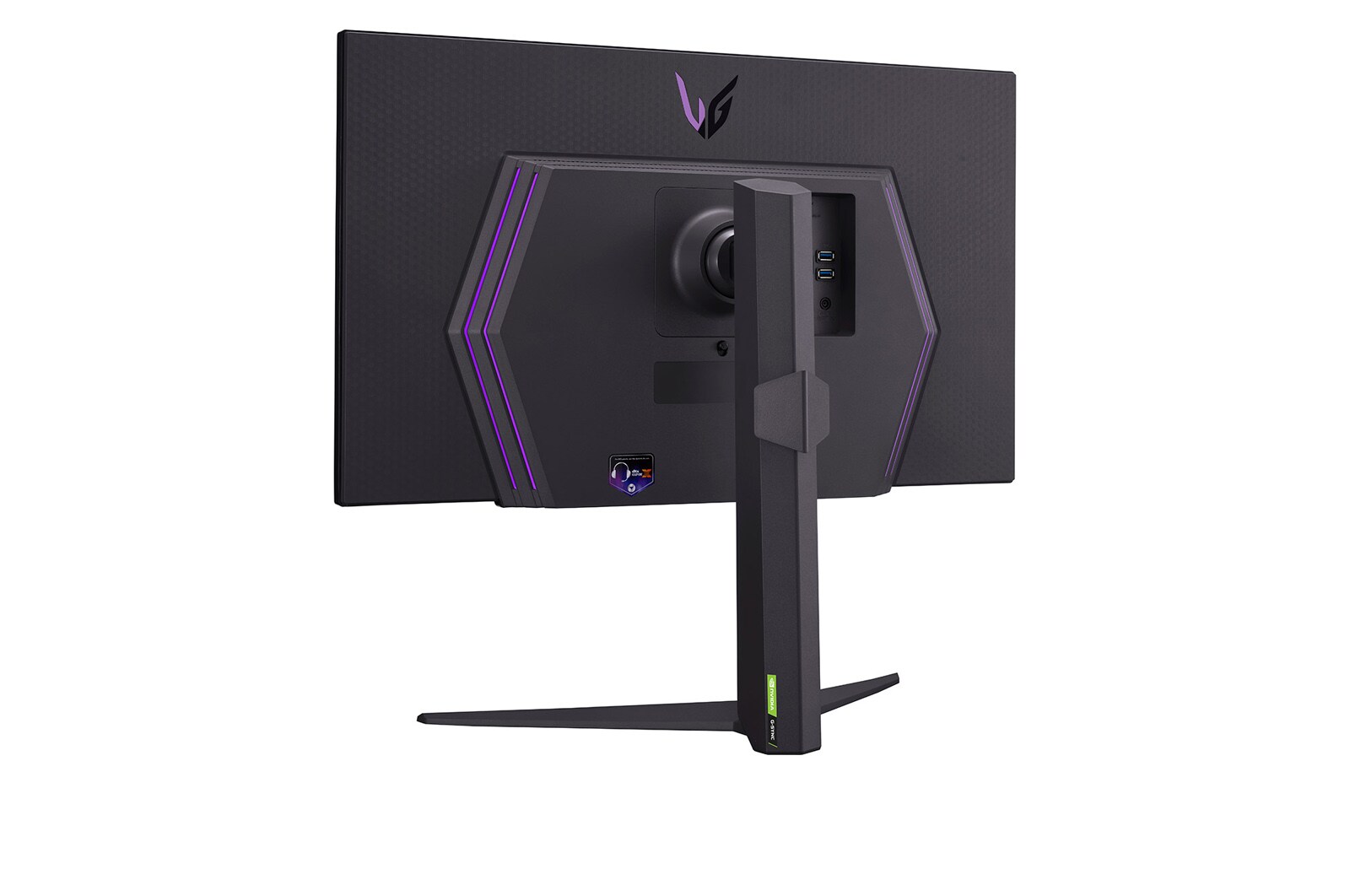 LG 27” LG UltraGear™ UHD Gaming Monitor, 144Hz Refresh Rate, 1ms (GtG) Response Time, Black, 27GR93U-B