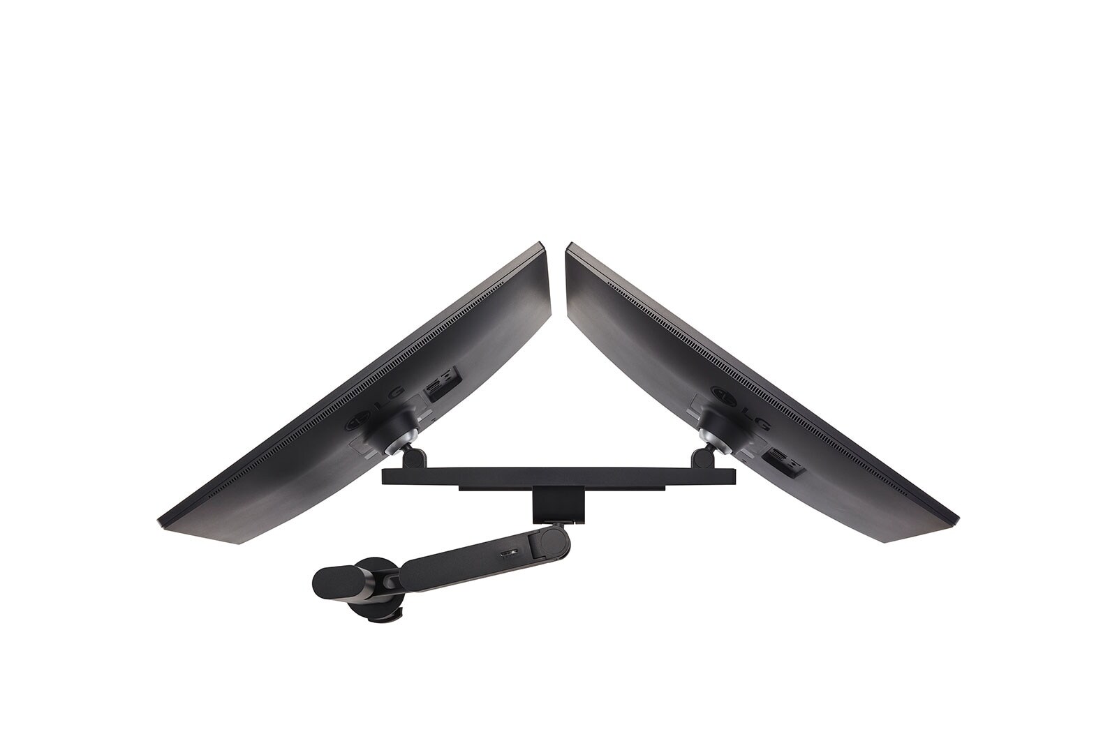 LG 27" LG QHD Ergo Dual Monitor, IPS Display, Black, 27QP88DP-BS