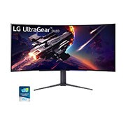 Front view of 45'' UltraGear™ OLED Curved Gaming Monitor | WQHD with 240Hz Refresh Rate 0.03ms (GtG) Response Time - 45GR95QE-B