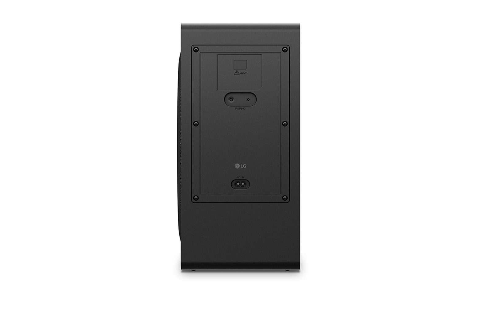 Back view of the subwoofer