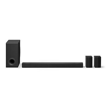 Front view of LG Soundbar S80TR and subwoofer