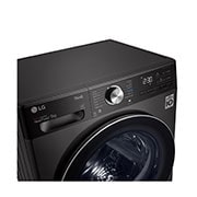 LG 9kg DUAL Inverter HeatPump Dryer Black Steel A+++, FDV1109B