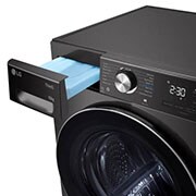LG 10kg Dual Inverter Heat Pump™ Tumble Dryer, Black Steel, FDV1110B