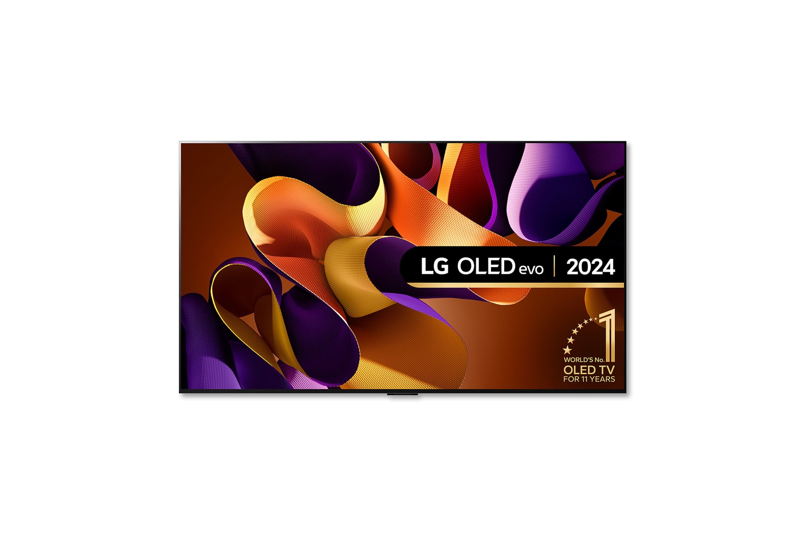 Front view of LG OLED evo OLED65G45LW TV