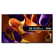 Front view of LG OLED evo OLED77G45LW TV
