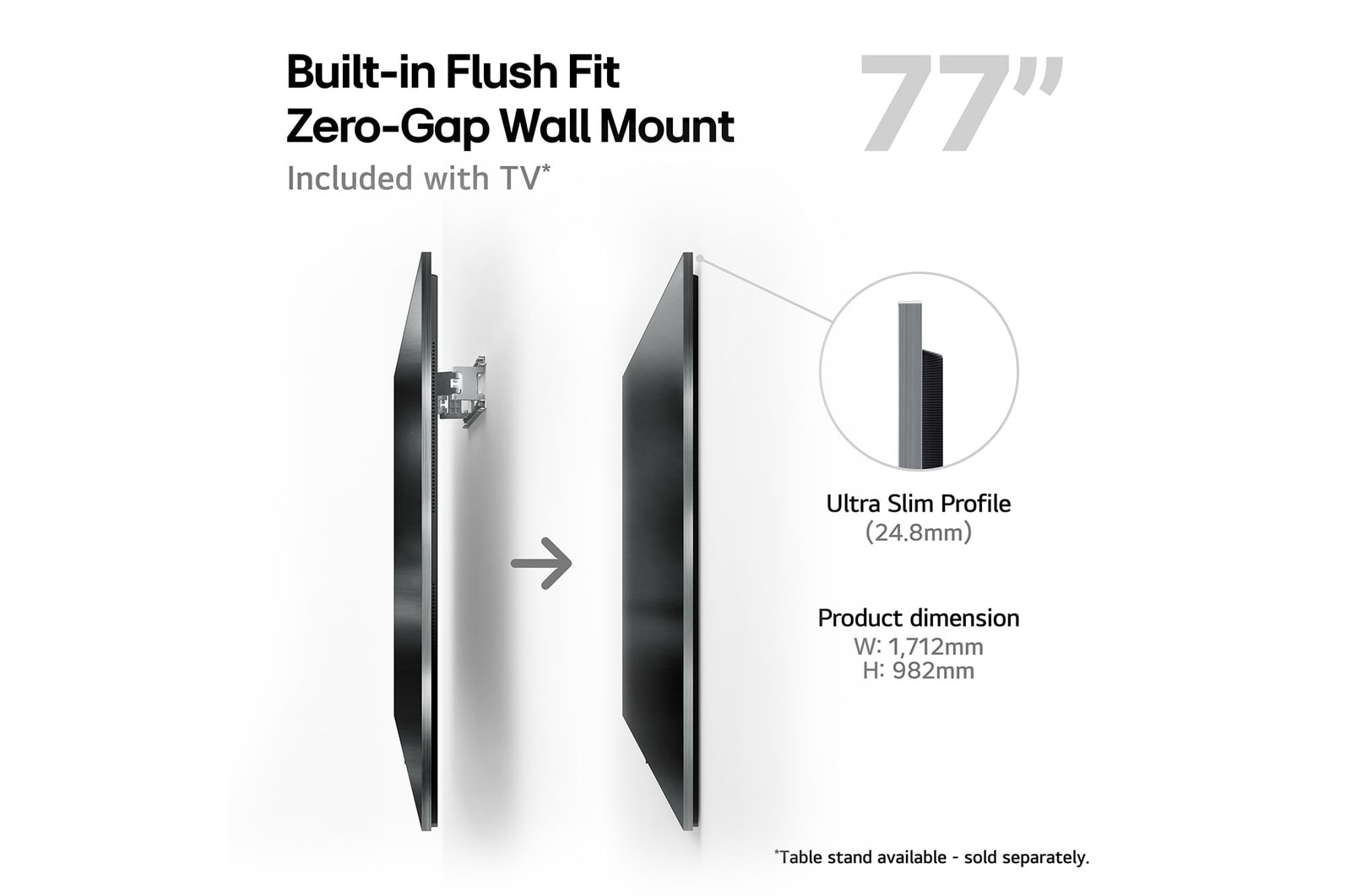 built-in flush fit
