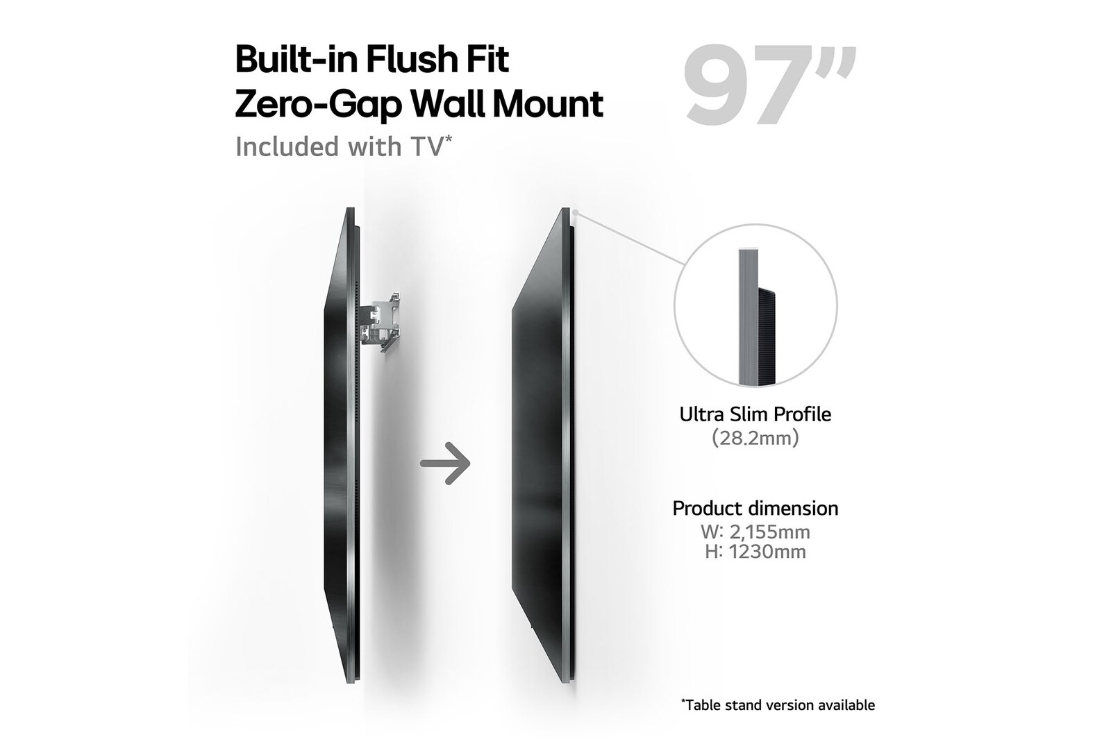 built-in flush fit