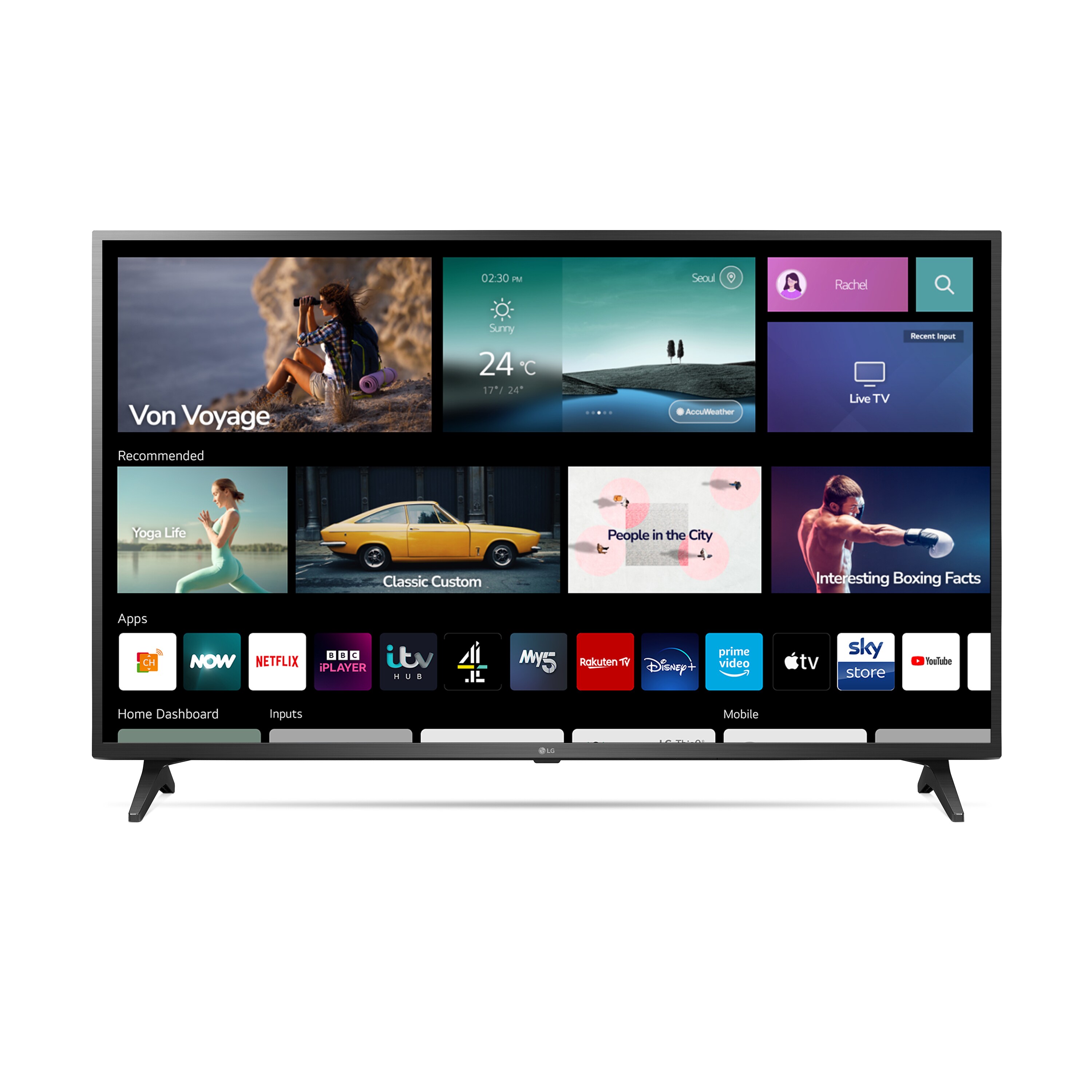 LG LED UQ75 55 inch 4K Smart TV 2022, 55UQ75006LF