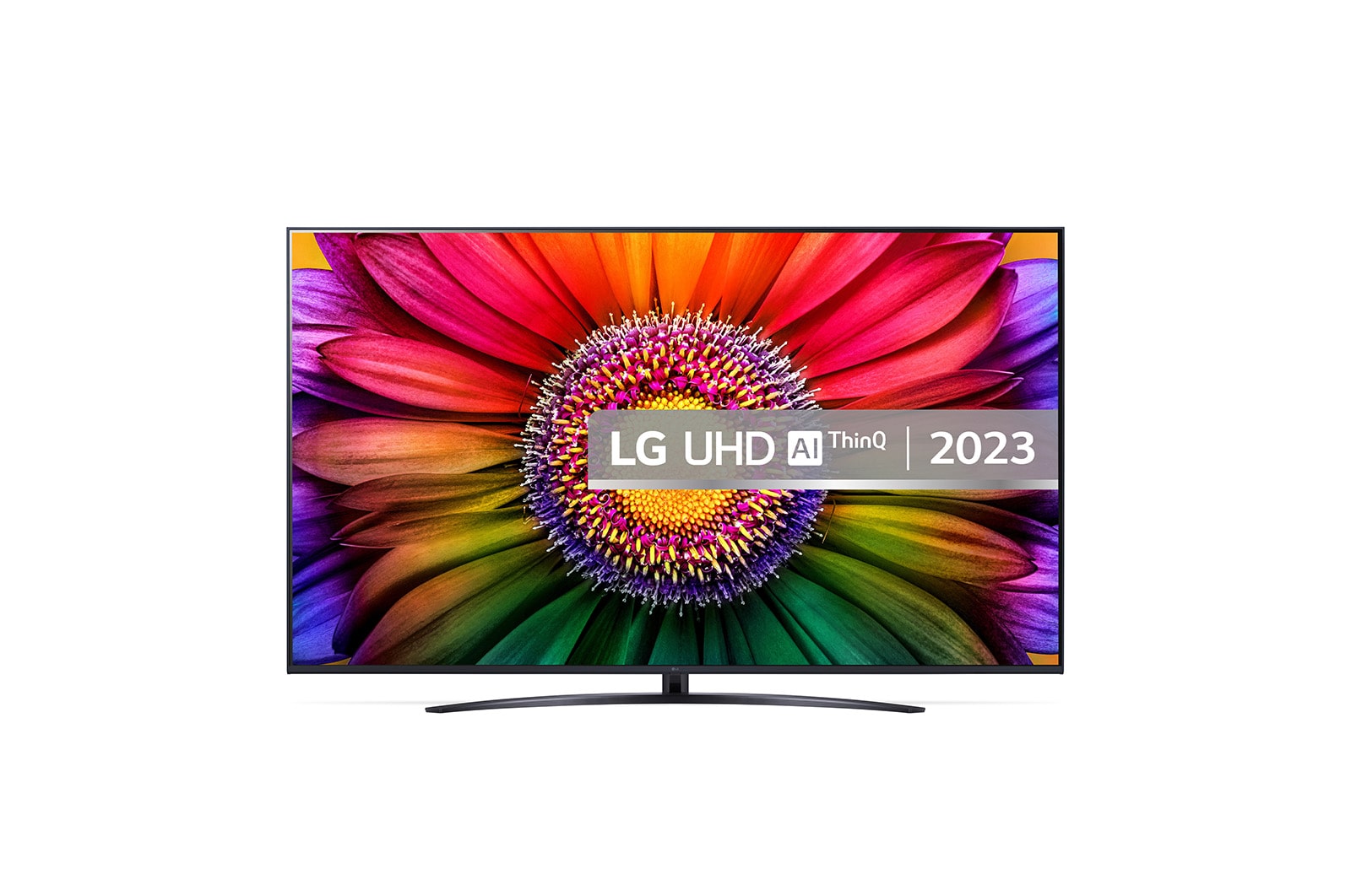 A front view of the LG UHD TV