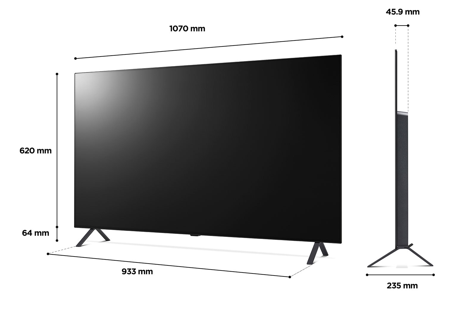 LG A2 65 inch 4K Smart OLED TV 2022, OLED65A26LA