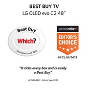LG OLED evo C2 48 inch TV 2022, OLED48C24LA
