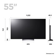 LG OLED evo C3 55 inch 4K Smart TV 2023, OLED55C34LA