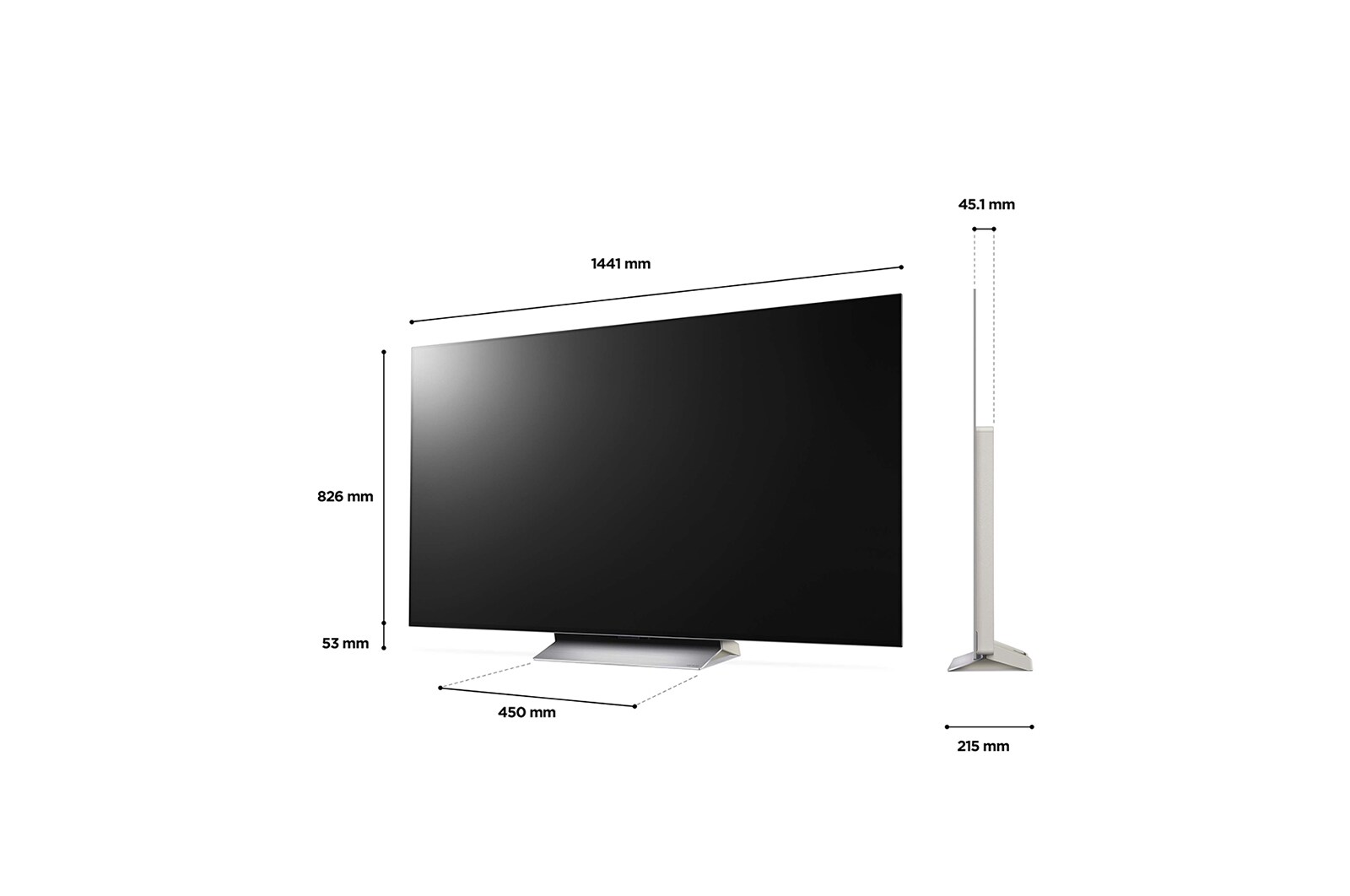 LG OLED evo C2 65 inch TV 2022, OLED65C26LD