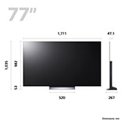LG OLED evo C3 77 inch 4K Smart TV 2023, OLED77C34LA
