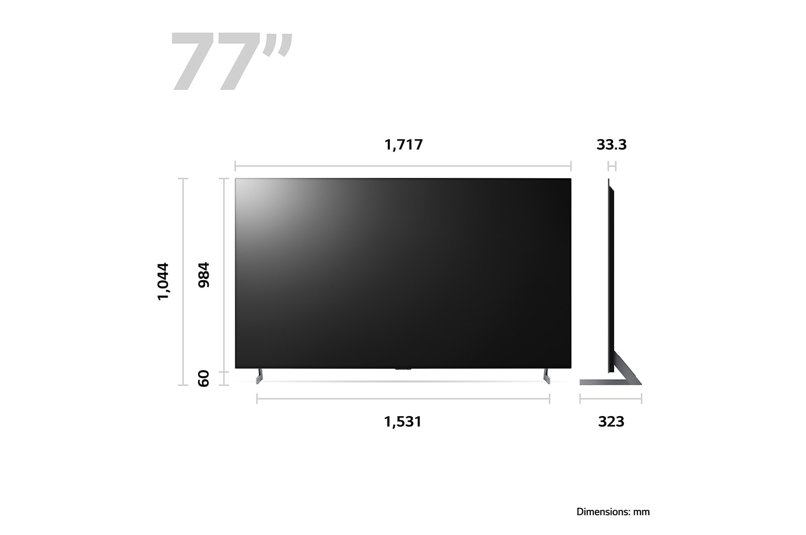 LG OLED 8K Z3 77 inch Smart TV 2023, OLED77Z39LA