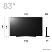 LG OLED evo C3 83 inch 4K Smart TV 2023, OLED83C34LA