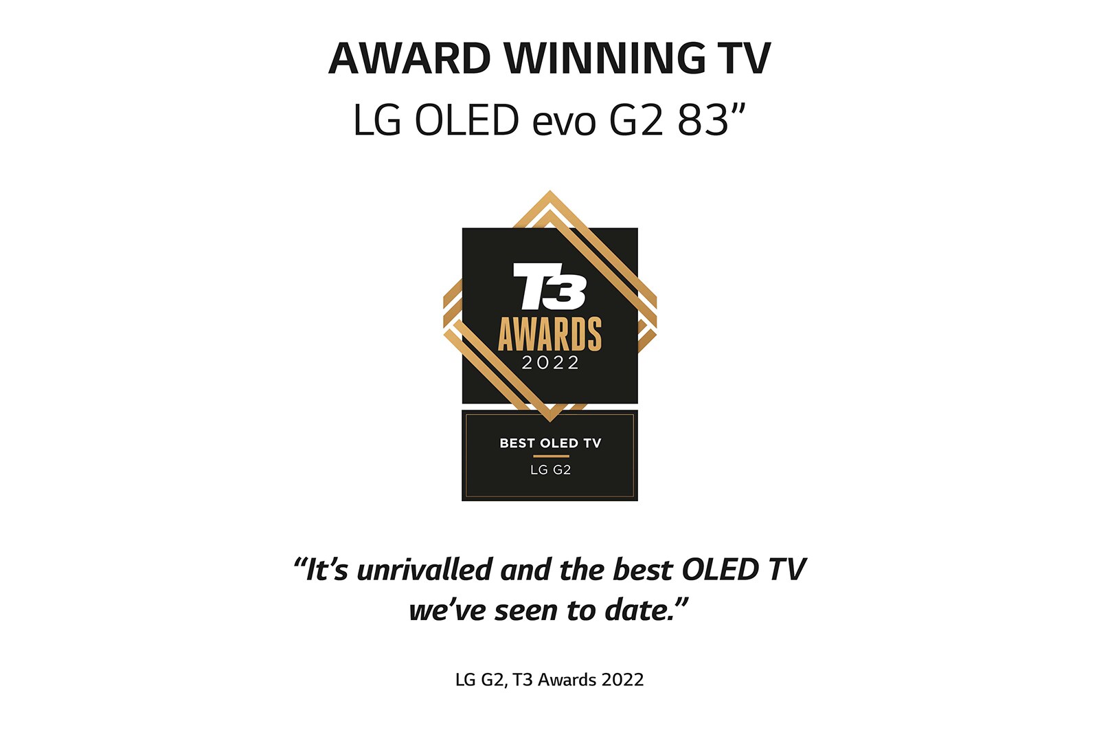 LG OLED evo Gallery Edition G2 83 inch 4K Smart TV 2022, OLED83G26LA